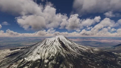 Circular aerial drone view of Mount Ararat. Turkey 動画素材 278276295