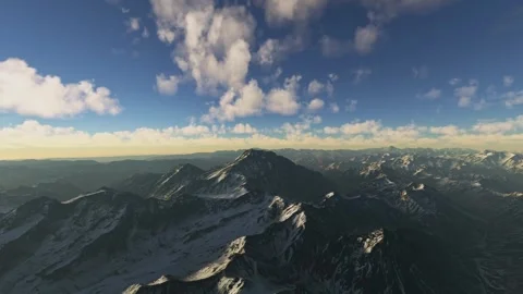 Circular aerial drone view of Mount Aconcagua in Mendoza Province. Argentina Video stock 278347950