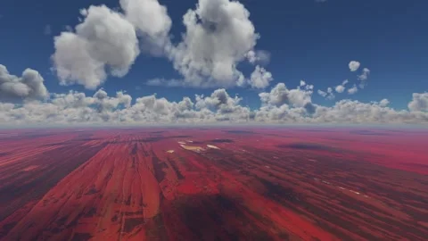 Circular aerial view of the Simpson Desert Northern Territory. Australia Stock Footage 249868932