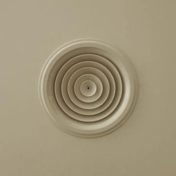 Circular air vent Foto stock