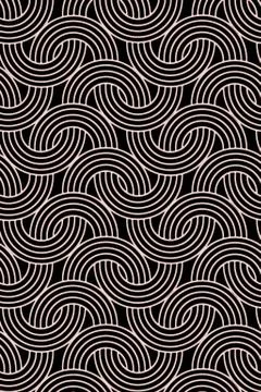 Circular and abstract wavy patterned stylish illustration Stock Illustration