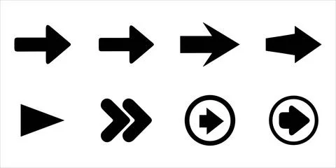Circular and Bold Target Arrows Illustrazione stock