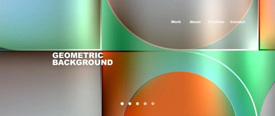 Circular and square geometric patterns in a metal cylinder background 스톡 일러스트