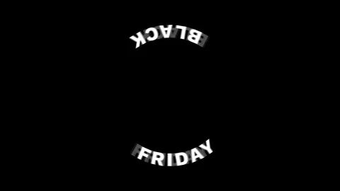 Circular animation of the text Black Friday Stock Footage 289171582