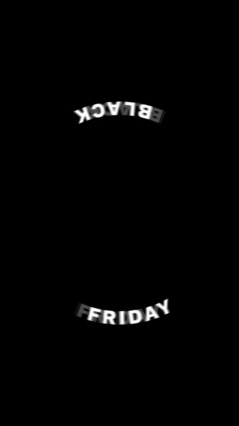 Circular animation of the text Black Friday Stock Footage 289171606