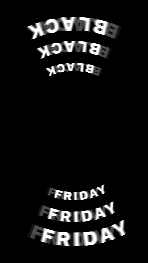 Circular animation of the text Black Friday. Stock Footage 289171735