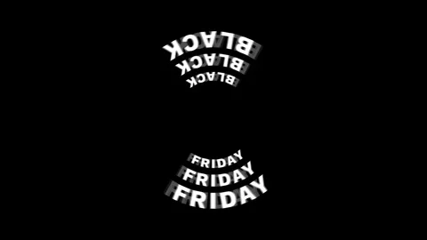 Circular animation of the text Black Friday Stock Footage 289171792