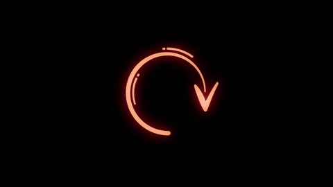 Circular Arc Pointer Arrow Motion Animation Stock Footage 347212765