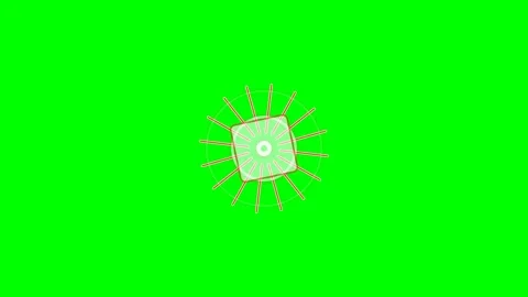 A circular arrangement of birthday candles on a bright chroma key green scree Vídeo Stock 340268325