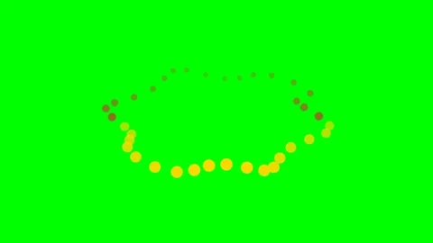 A circular arrangement of dots transitioning from brown to yellow colors Stock Footage 341823765