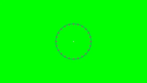 A circular arrangement of small pink dots on a vibrant chroma key green bac.. Stock Footage 340264979
