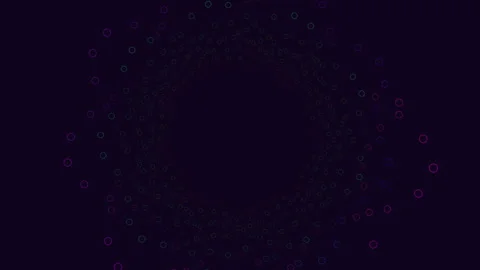 Circular arrangement of uniform dots forming a circle Stock-Footage 315090899
