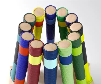 Circular Array Of Cricket Bats Stock Photos