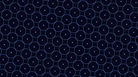 Circular array of overlapping small circles Stock Footage 316732167