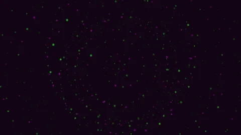 Circular array of yellow dots on black background Stockbeeldmateriaal 315089587