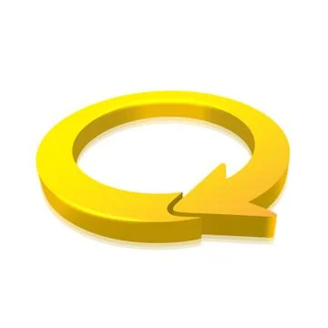 Circular Arrow 3D Stock Illustration