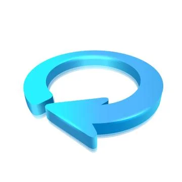 Circular Arrow 3D Stock Illustration
