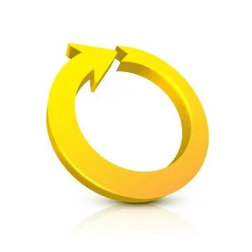 Circular Arrow 3D Stock Illustration