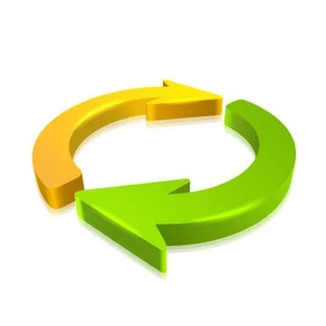 Circular Arrow 3D Illustrazione stock