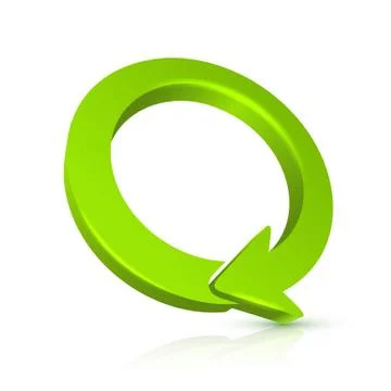 Circular Arrow 3D Stock Illustration