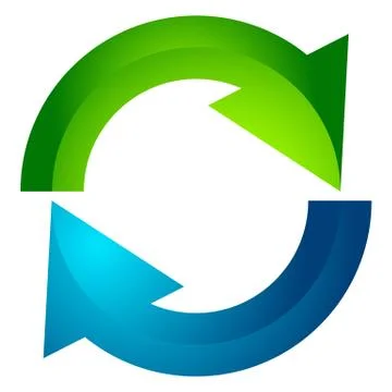 Circular arrow, circle arrow icon. Rotation, restart, twist, turn concept ico 库存插图