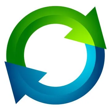 Circular arrow, circle arrow icon. Rotation, restart, twist, turn concept ico Stock Illustration