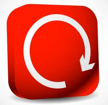 Circular arrow clockwise. Editable vector. Arrow icon, arrow button. Stock Illustration