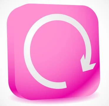 Circular arrow clockwise. Editable vector. Arrow icon, arrow button. Stock Illustration