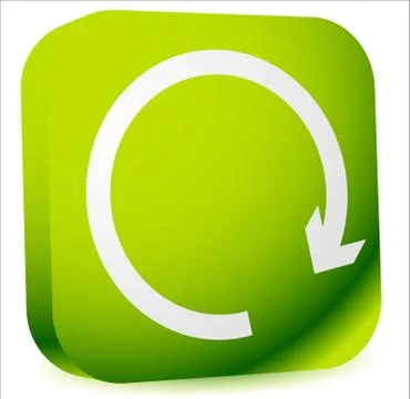 Circular arrow clockwise. Editable vector. Arrow icon, arrow button. Stock Illustration