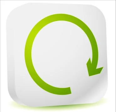 Circular arrow clockwise. Editable vector. Arrow icon, arrow button. Stock Illustration