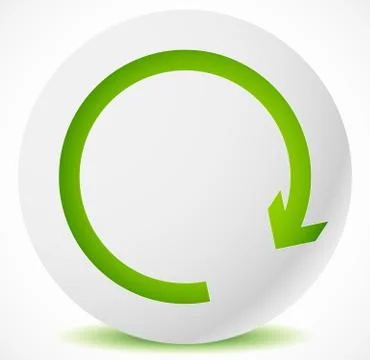 Circular arrow clockwise. Editable vector. Arrow icon, arrow button. Stock Illustration