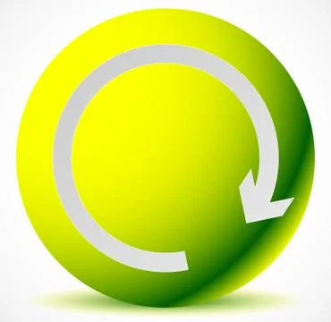 Circular arrow clockwise. Editable vector. Arrow icon, arrow button. Stock Illustration