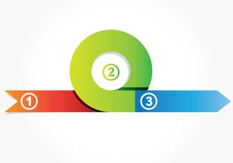Circular arrow diagram Stock Illustration