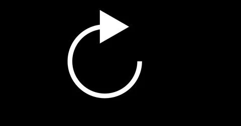 Circular arrow head rotating animation asset in alpha channel. Arrow loadin.. 스톡 일러스트