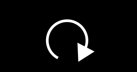 Circular arrow head rotating animation asset in alpha channel. Arrow loadin.. Stock Illustration