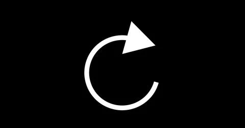 Circular arrow head rotating animation asset in alpha channel. Arrow loadin.. 스톡 일러스트
