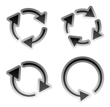 Circular arrow icon Stock Illustration