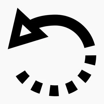 Circular arrow icon. Ilustração Stock