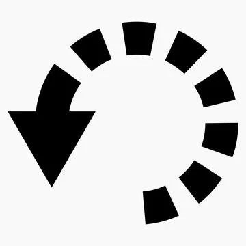 Circular arrow icon. Stock Illustration
