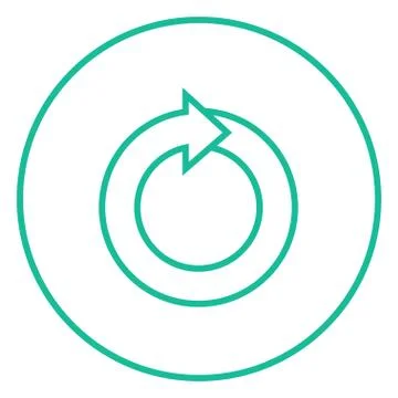 Circular arrow line icon 스톡 일러스트