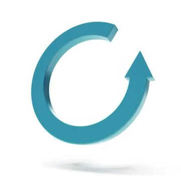 Circular arrow pictogram Stock Illustration