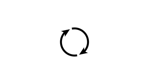 Circular Arrow Representation Of Continuous Loop Process Flow Stock Footage 331897891