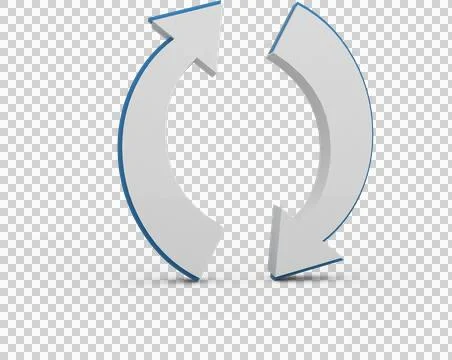 Circular arrow reset button Stock Photos