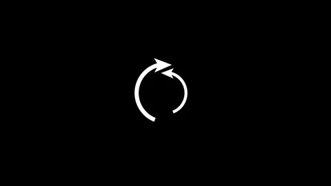 Circular Arrow Symbol Against Dark Background Vidéo 331897895