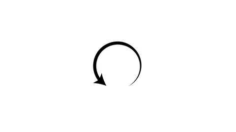 Circular Arrow Symbol Stock Footage 332881940