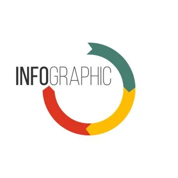Circular arrows for infographics. Chart, graph, diagram with 3 steps, options 스톡 일러스트