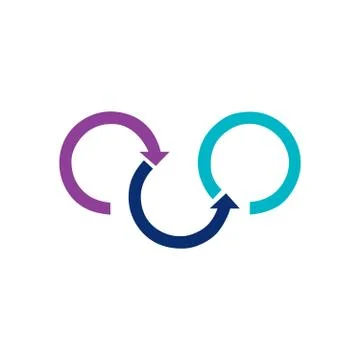 Circular arrows for infographics. Chart, graph, diagram with 3 steps, options イラスト素材