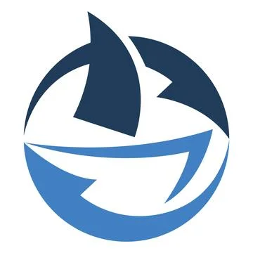 Circular Arrows Motion Business Flow Logo Stock Illustration