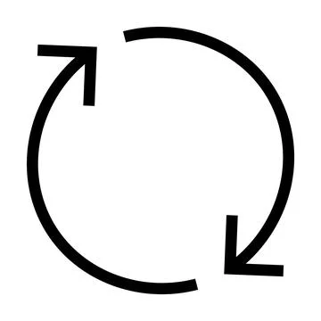 Circular Arrows Representing Continuous Cycle or Process Stock Illustration