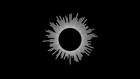 Circular audio equalizer pulse Stock Footage 340254839